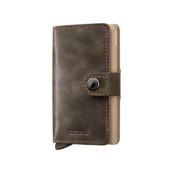 Secrid Secrid Mini Wallet Traceable Clay – Limited Edition | RFID & Vintage Leer