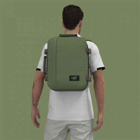 Cabinzero Cabinzero Classic handbagage Georgian Khaki ultralichte cabin rugzak 40 x 30 x 20 cm