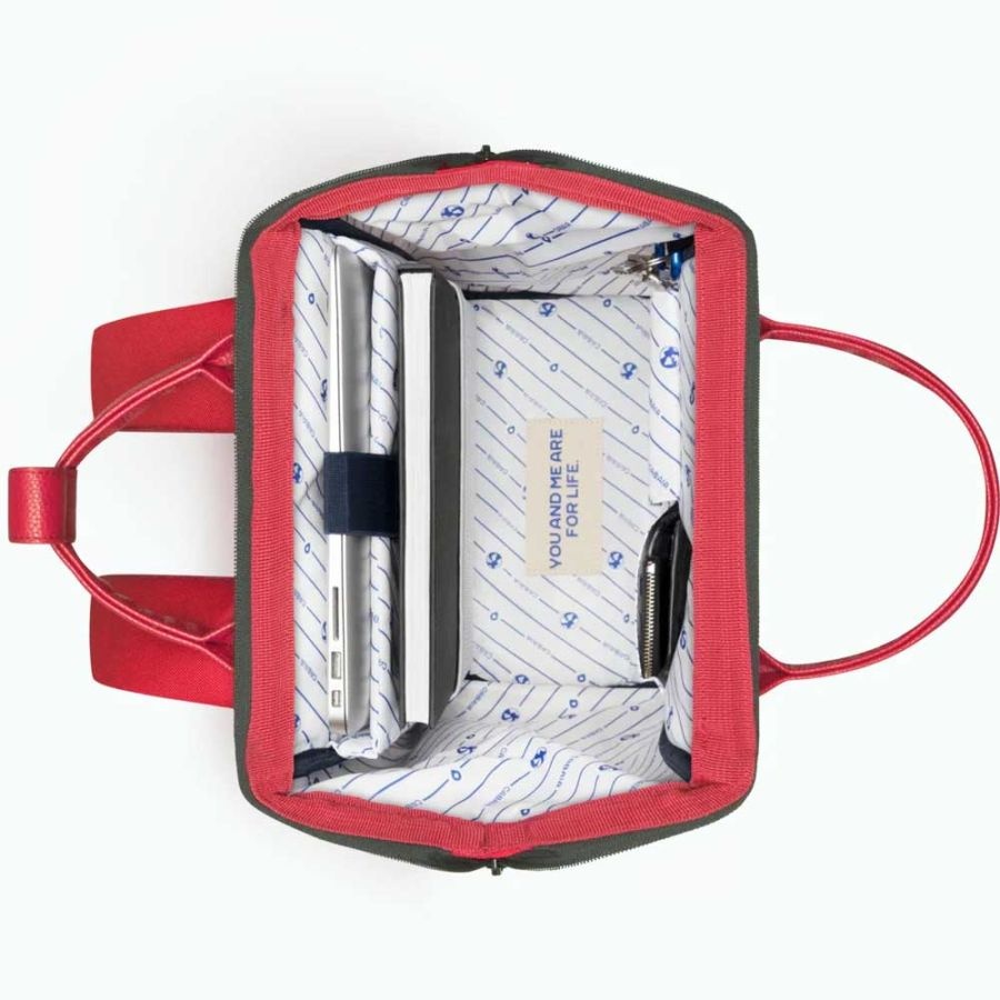 Cabaia Cabaia Adventurer Medium school rugzak 13" laptopvak - Akranes Rood