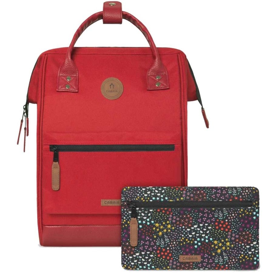 Cabaia Cabaia Adventurer Medium school rugzak 13" laptopvak - Akranes Rood