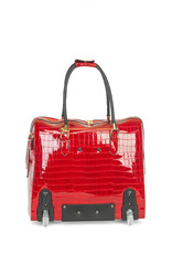 Olivia Lauren Olivia Lauren Dames Business Trolley Alice Rouge - Croco Rood