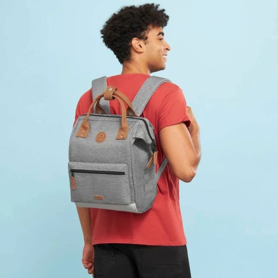 Cabaia Cabaia Adventurer Medium school rugzak 13" laptopvak - New York lichtgrijs
