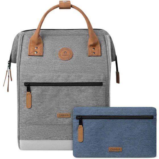 Cabaia Cabaia Adventurer Medium school rugzak 13" laptopvak - New York lichtgrijs