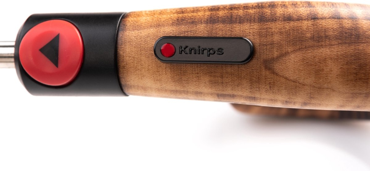 Knirps Knirps opvouwbare paraplu - S.570 Large Automatic Zwart - met houten handgreep - Mens Print Stripe