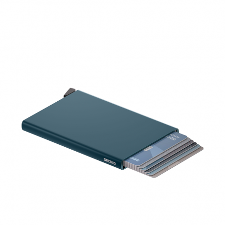 Secrid Secrid Cardprotector Teal  uitschuifbare pasjes bescherming pasjeshouder