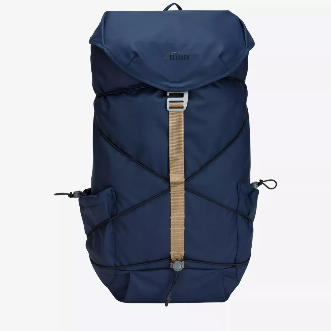 Elliker Elliker Wharfe Flap Over Backpack 22L Navy