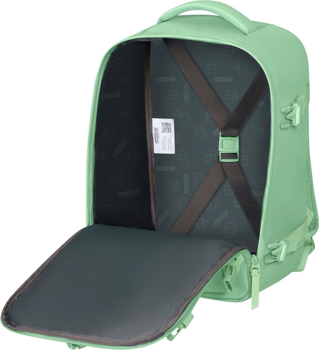 American Tourister AT by Samsonite Underseater - handbagage rugzak- Take2Cabin - Pastel Green
