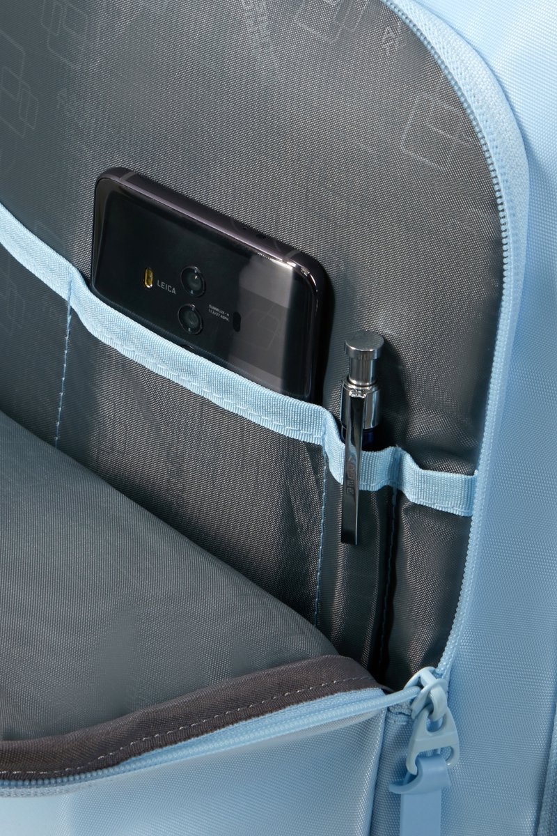 American Tourister AT by Samsonite Underseater - handbagage rugzak- Take2Cabin - Pastel Blue