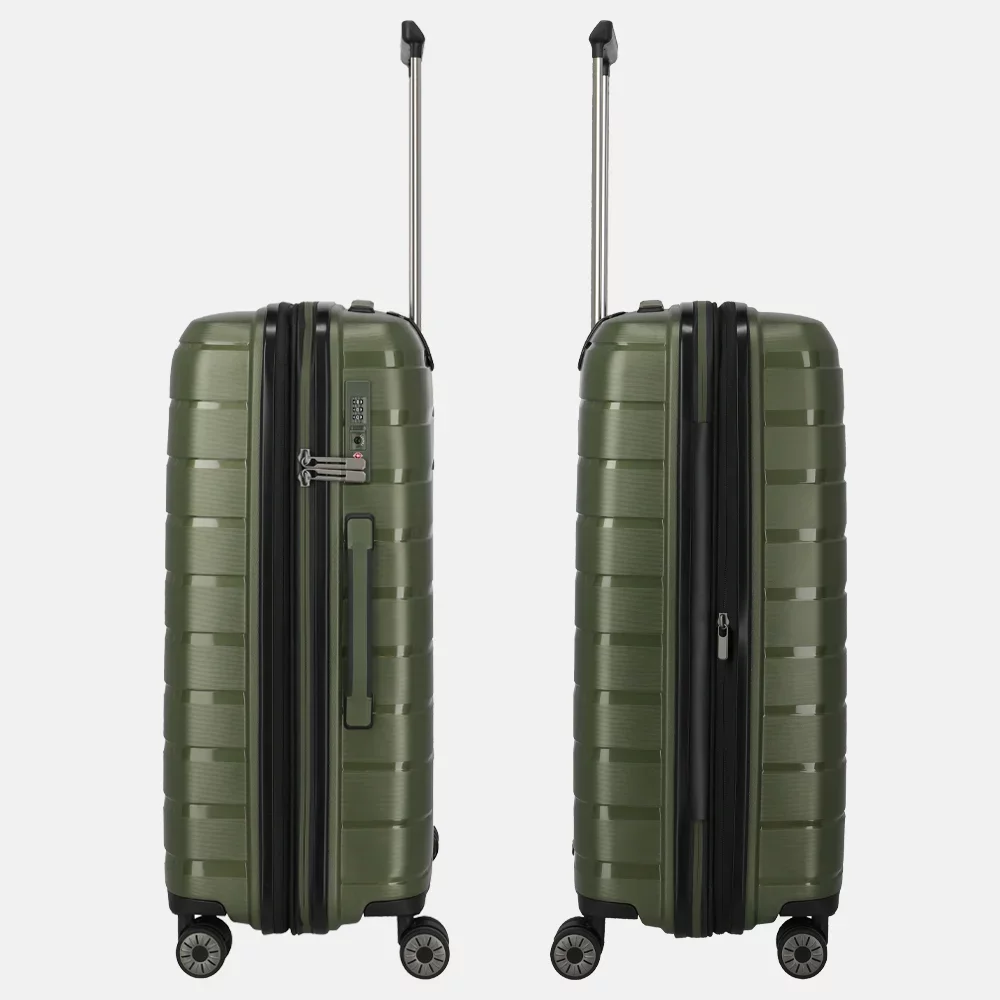 Travelite Travelite Air Base Spinner 67 middenmaat reiskoffer - Olive