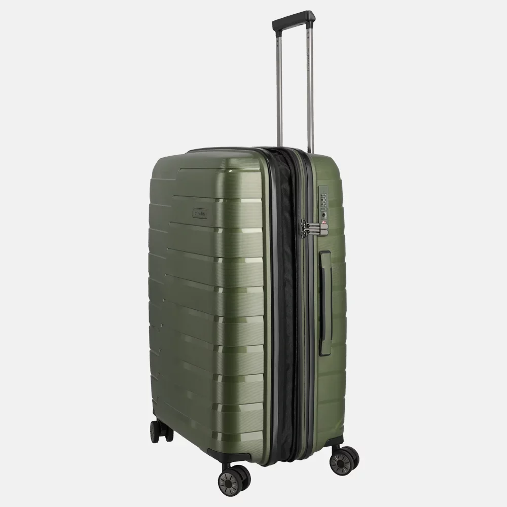 Travelite Travelite Air Base Spinner 67 middenmaat reiskoffer - Olive