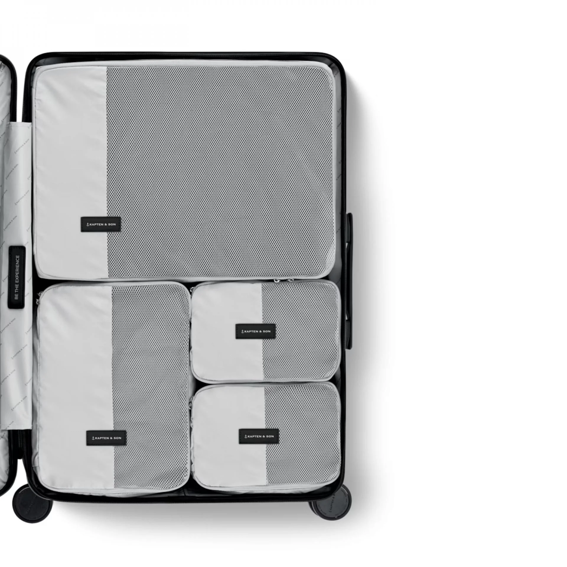 Kapten & Son Kapten and Son Heathrow Check In Reiskoffer - All Black