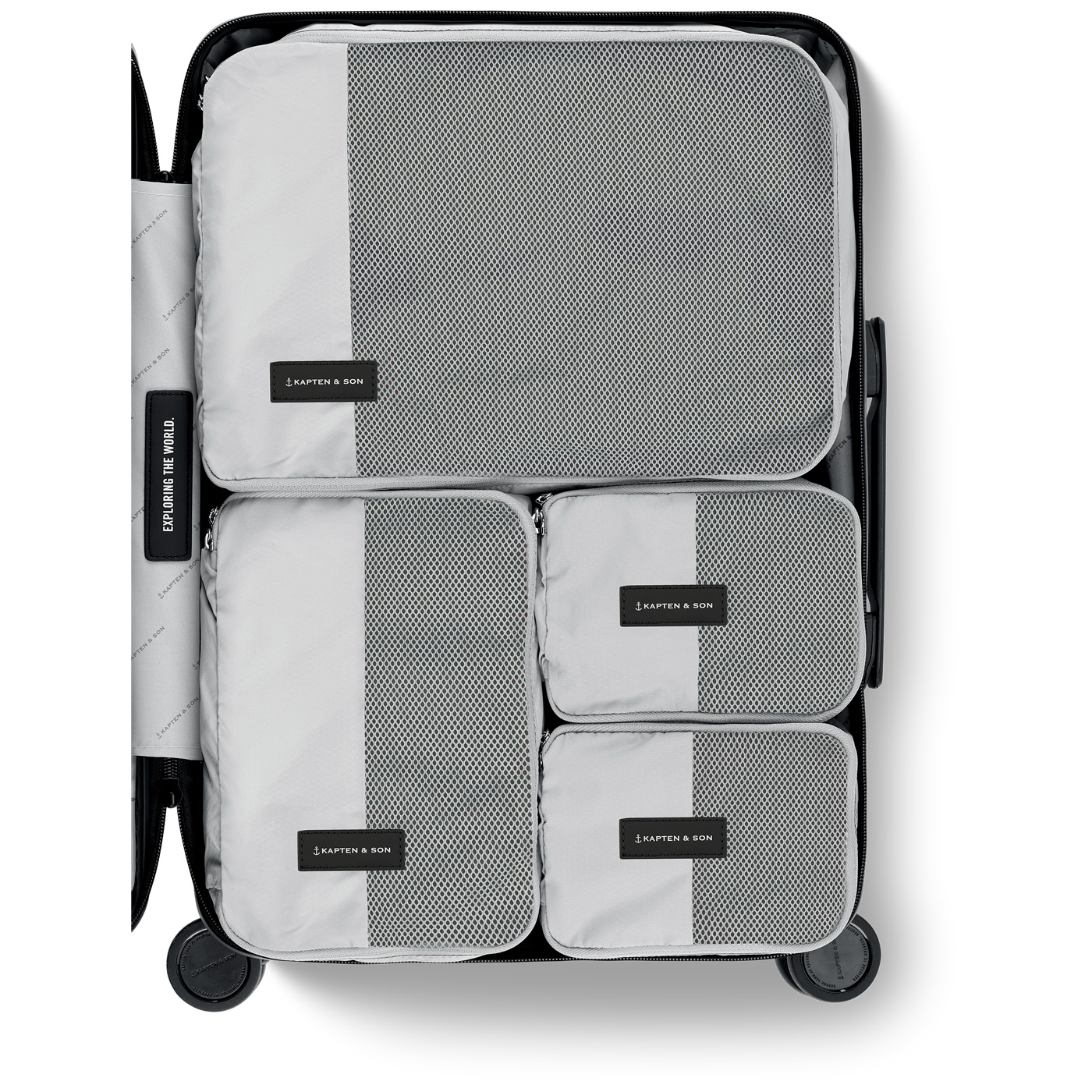 Kapten & Son Kapten and Son Heathrow Cabin Reiskoffer - All Black