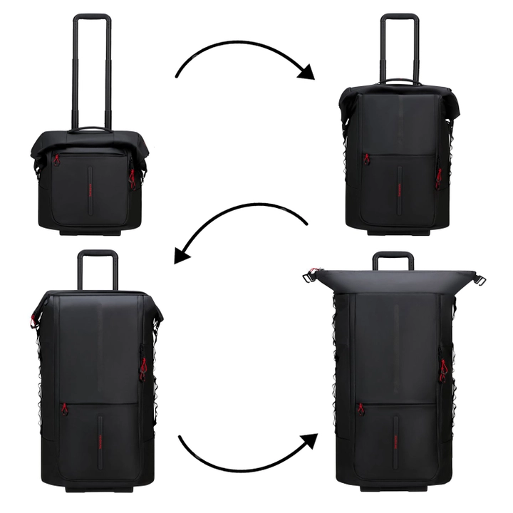 Samsonite Samsonite Ecodiver - Opvouwbare reistas met wielen 4-in-1 - Black
