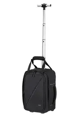 American Tourister AT by Samsonite Underseater - handbagage rugzaktrolley- Take2Cabin - Zwart