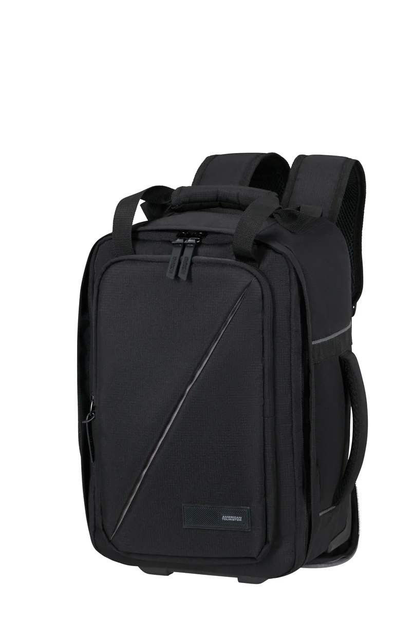 American Tourister AT by Samsonite Underseater - handbagage rugzaktrolley- Take2Cabin - Zwart