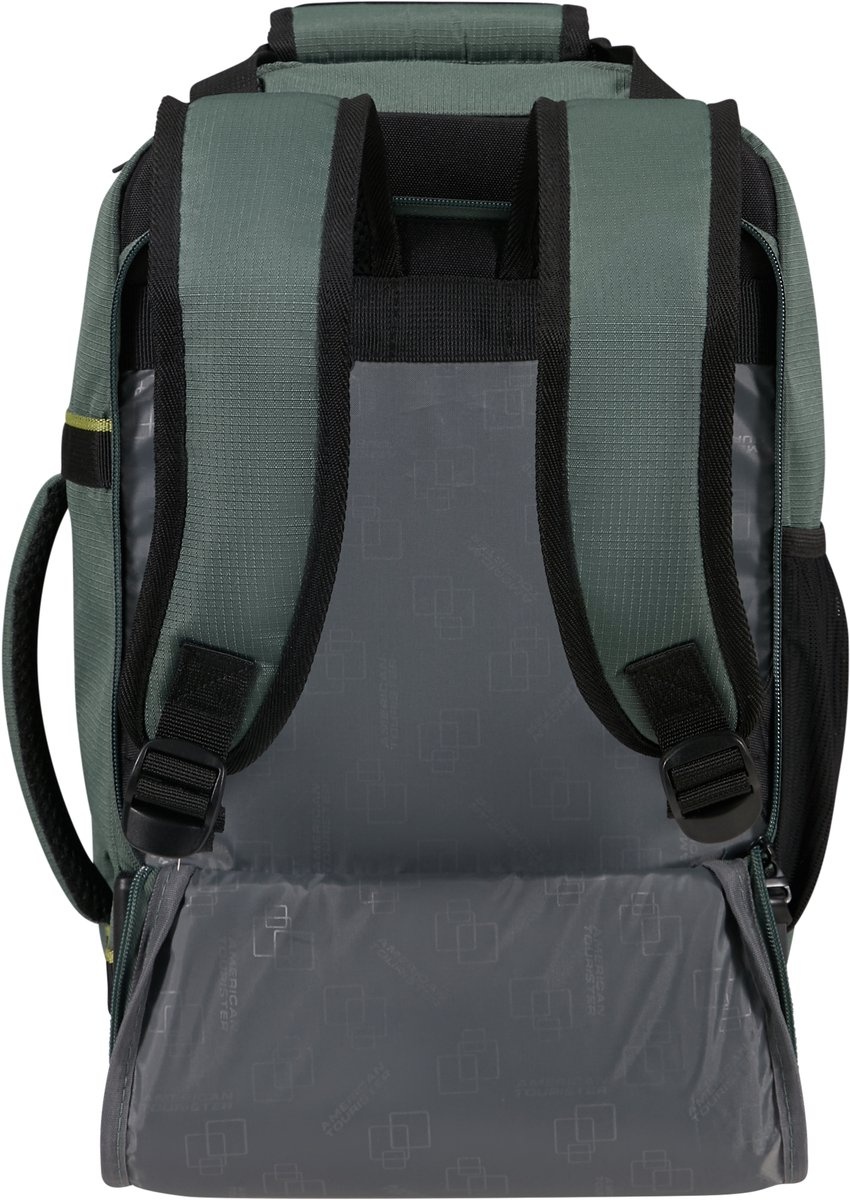 American Tourister AT by Samsonite Take2Cabin Underseater Rugzaktrolley Dark Forest – Handbagage onder vliegtuigstoel | Cargo Travelshop Arnhem
