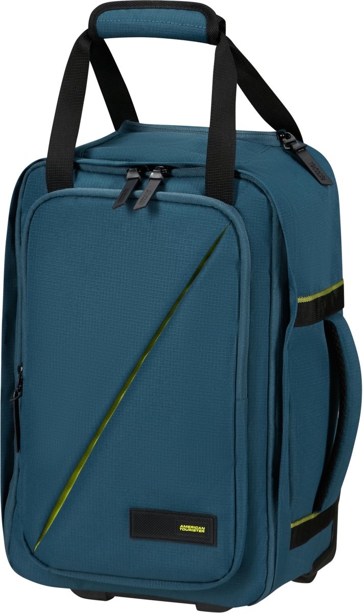 American Tourister AT by Samsonite Underseater - handbagage rugzaktrolley- Take2Cabin - Harbour Blue