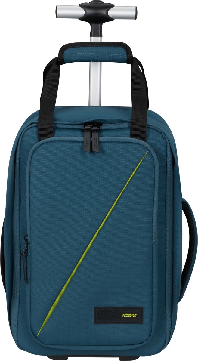 American Tourister AT by Samsonite Underseater - handbagage rugzaktrolley- Take2Cabin - Harbour Blue