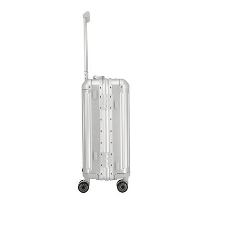 Travelite Travelite Next 2.0 handbagagekoffer - Luxe Aluminium Trolley 55cm - zilver