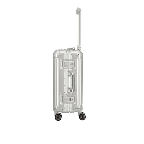 Travelite Travelite Next 2.0 handbagagekoffer - Luxe Aluminium Trolley 55cm - zilver