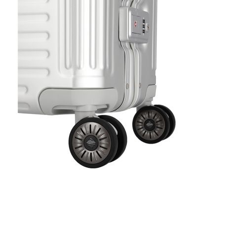 Travelite Travelite Next 2.0 handbagagekoffer - Luxe Aluminium Trolley 55cm - zilver