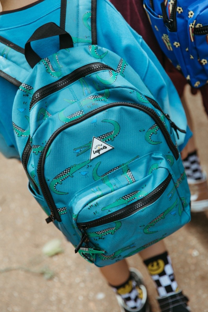 Little Legends Little Legends kinderrugzak Backpack L - Croco Checkerboard