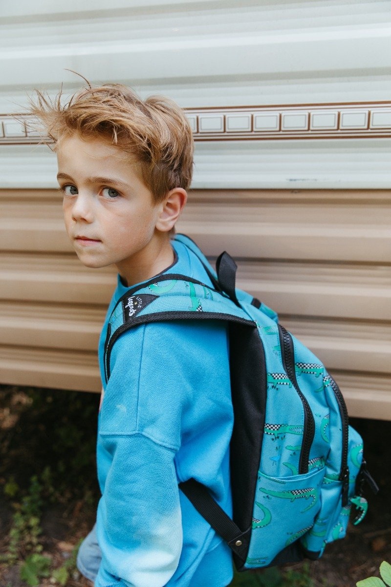 Little Legends Little Legends kinderrugzak Backpack L - Croco Checkerboard