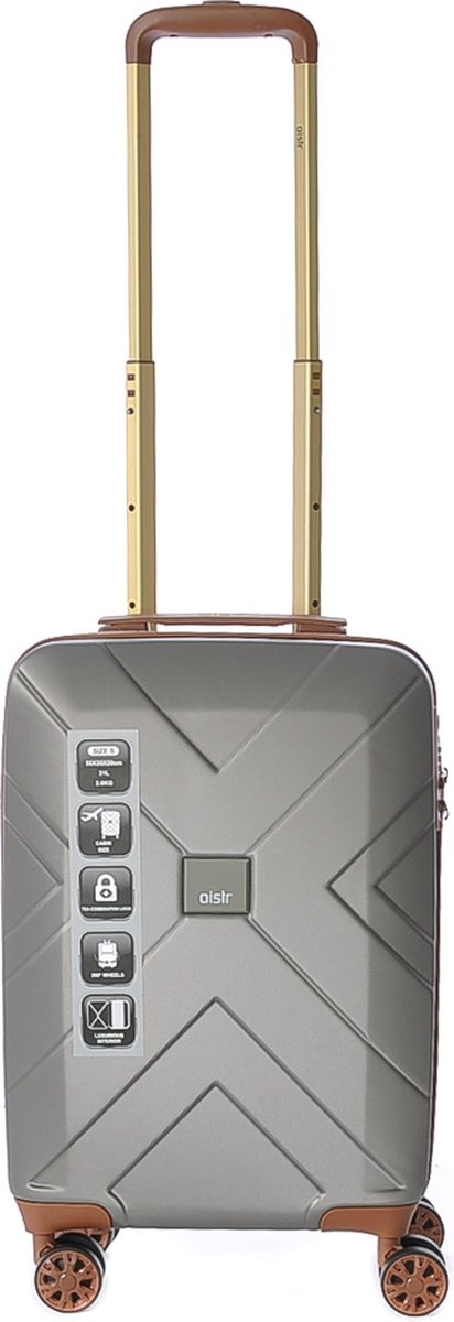 Oistr Florence - Handbagagekoffer - Spinner 55 cm - Champagne Grey