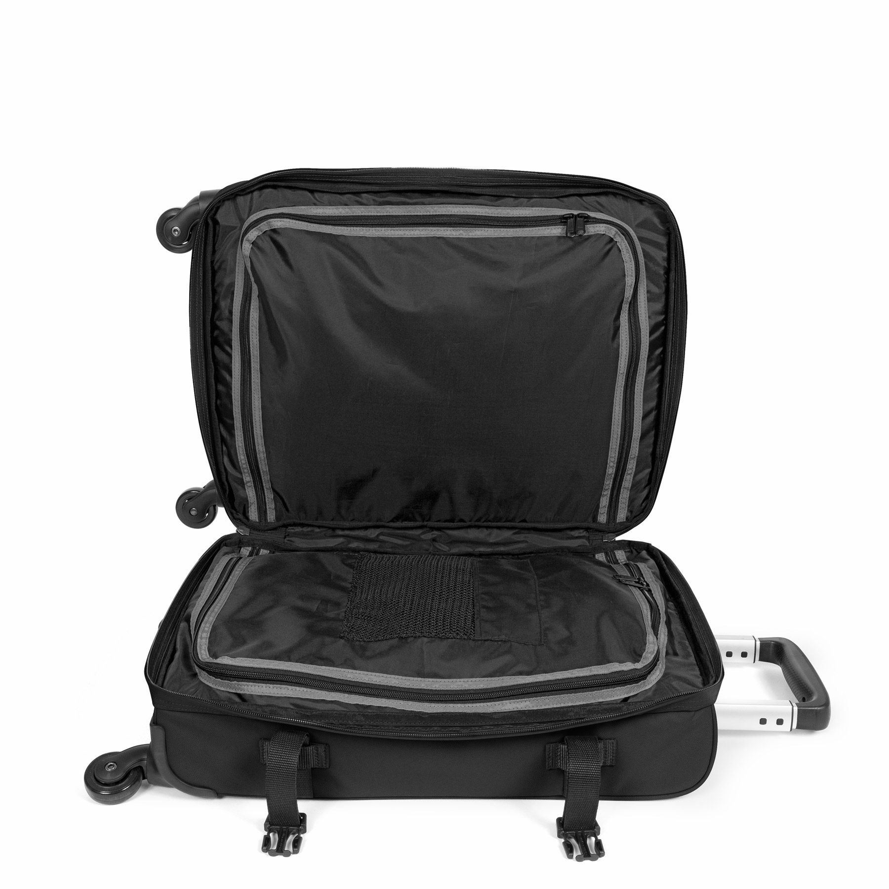 Eastpak Eastpak Transit’r 4 S Black – Handbagage koffer 44L met 4 wielen