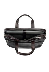 Tony Perotti Tony Perotti Italiaans leren 1 vaks laptoptas - Van Gogh - Black