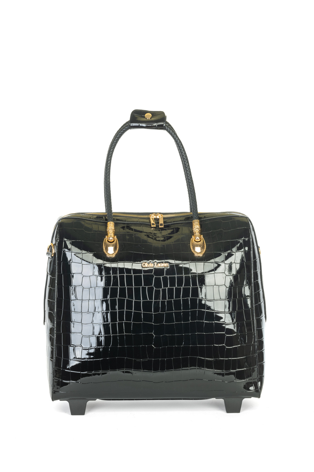 Olivia Lauren Olivia Lauren Dames Business Trolley Alice  - Croco Black