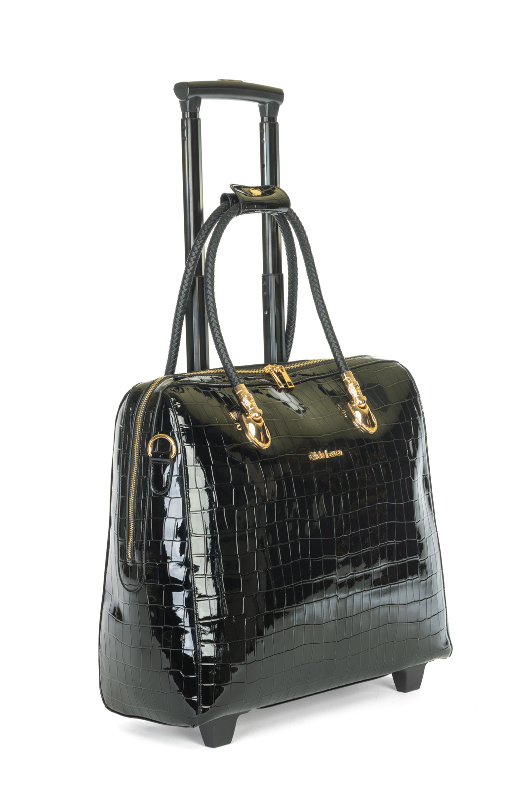 Olivia Lauren Olivia Lauren Dames Business Trolley Alice  - Croco Black