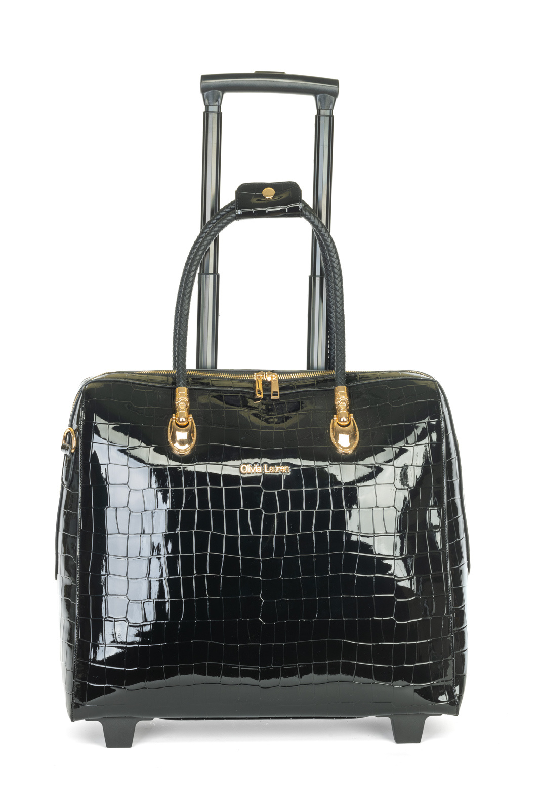 Olivia Lauren Olivia Lauren Dames Business Trolley Alice  - Croco Black