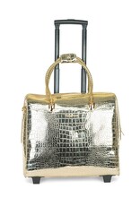 Olivia Lauren Olivia Lauren Dames Business Trolley Alice  - Croco Gold