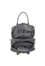 Olivia Lauren Olivia Lauren Milan Grijs – Stijlvolle dames laptoptrolley 17 inch struisvogel print