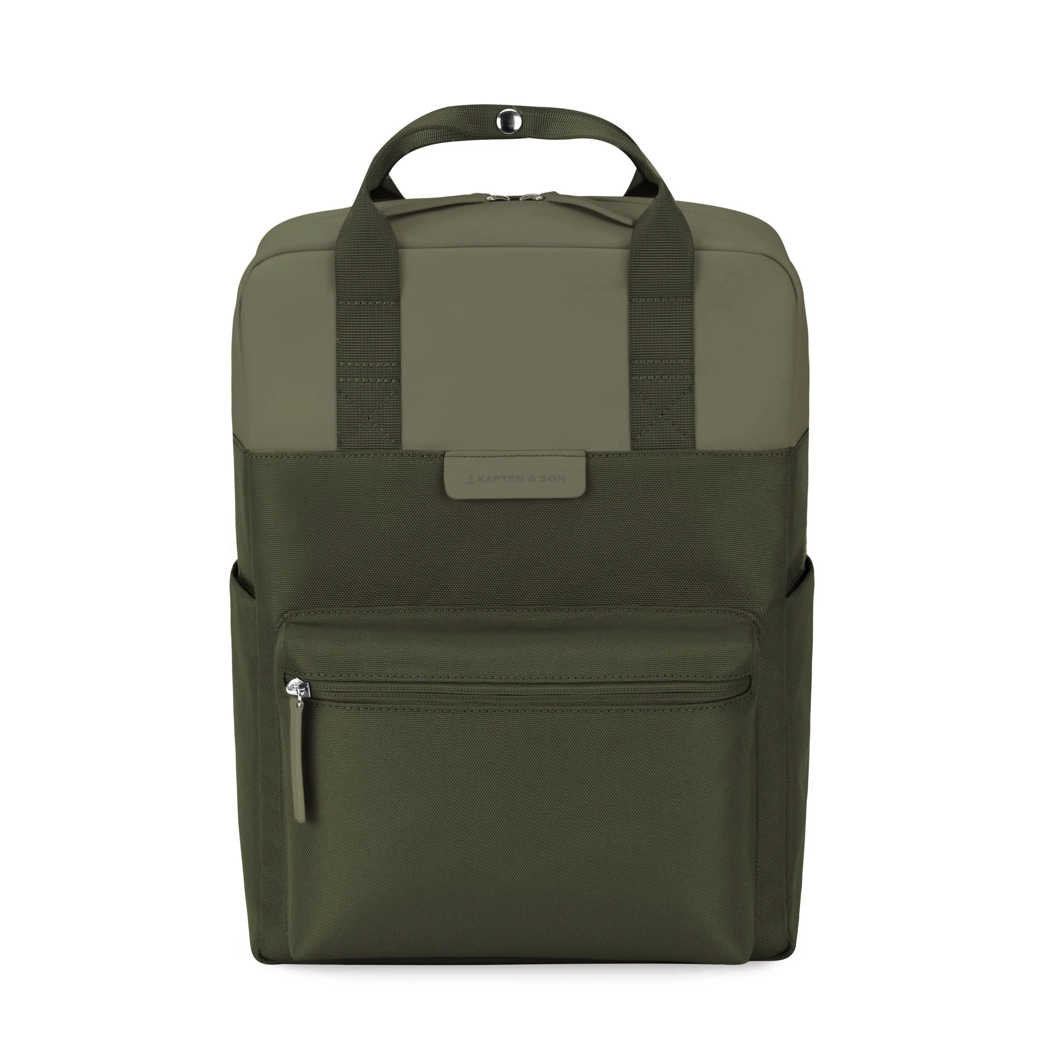 Kapten and Son Kapten & Son Bergen Forest Green – Vegan rugzak met 15 inch laptopvak