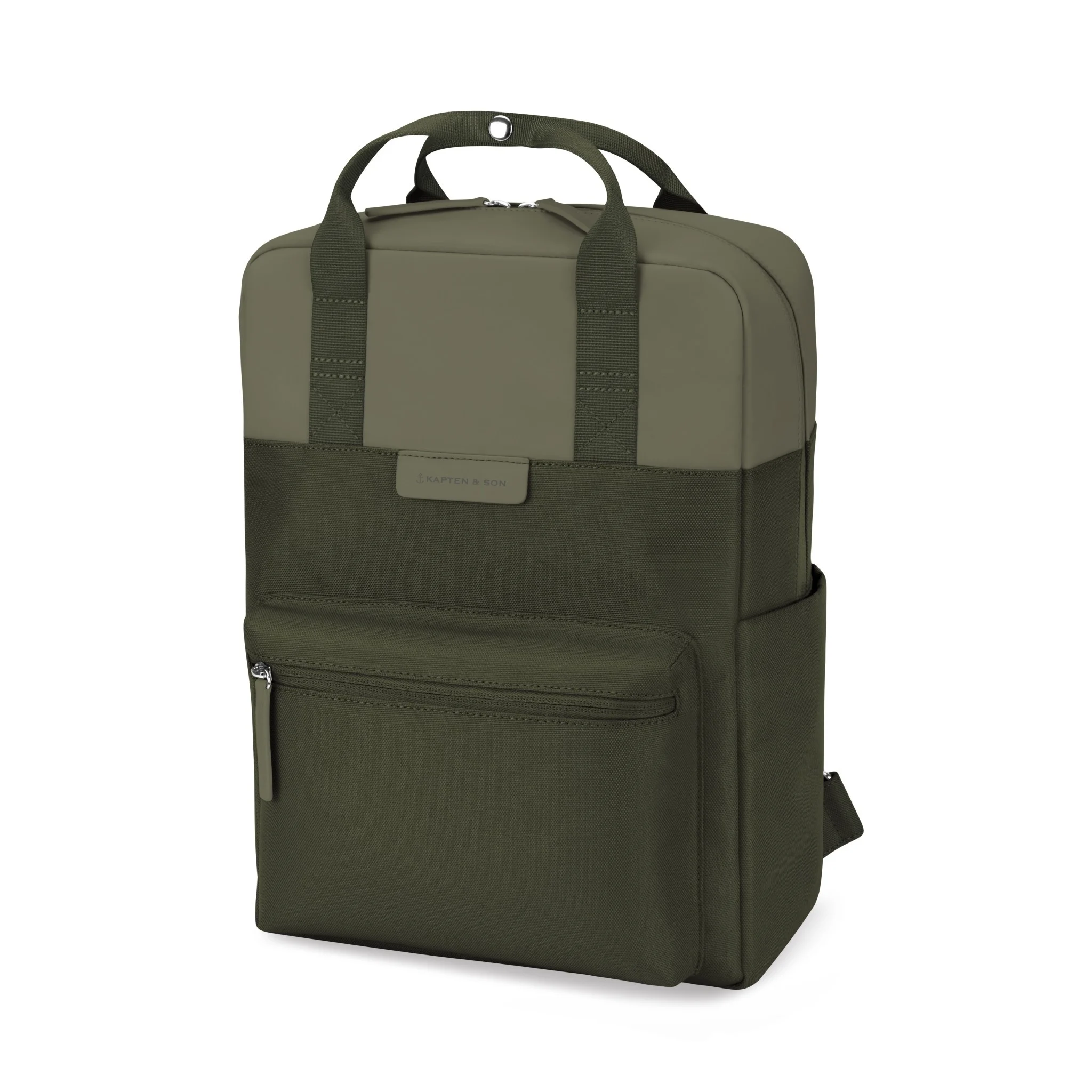Kapten and Son Kapten & Son Bergen Forest Green – Vegan rugzak met 15 inch laptopvak