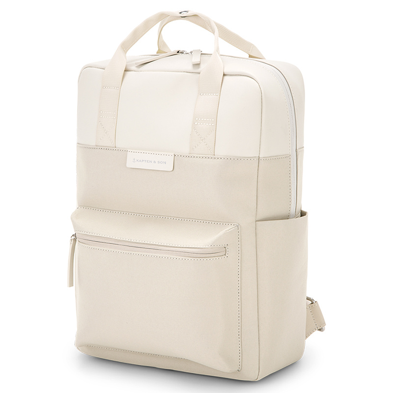 Kapten and Son Kapten & Son Bergen Sandstone – Vegan rugzak met 15 inch laptopvak