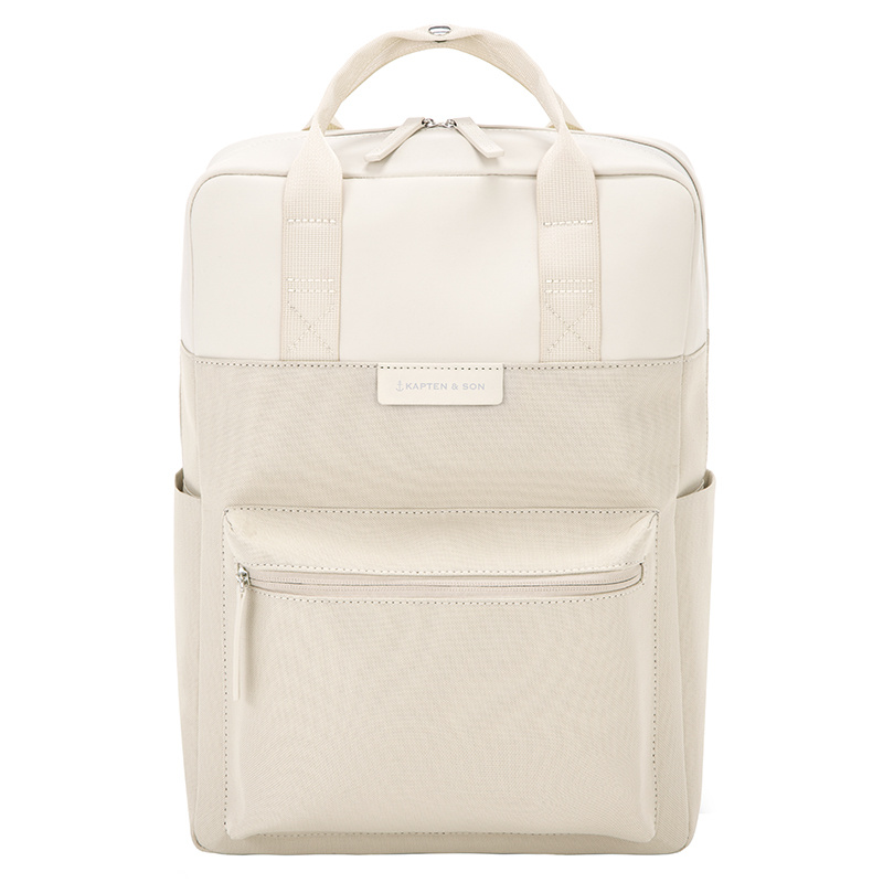 Kapten and Son Kapten & Son Bergen Sandstone – Vegan rugzak met 15 inch laptopvak
