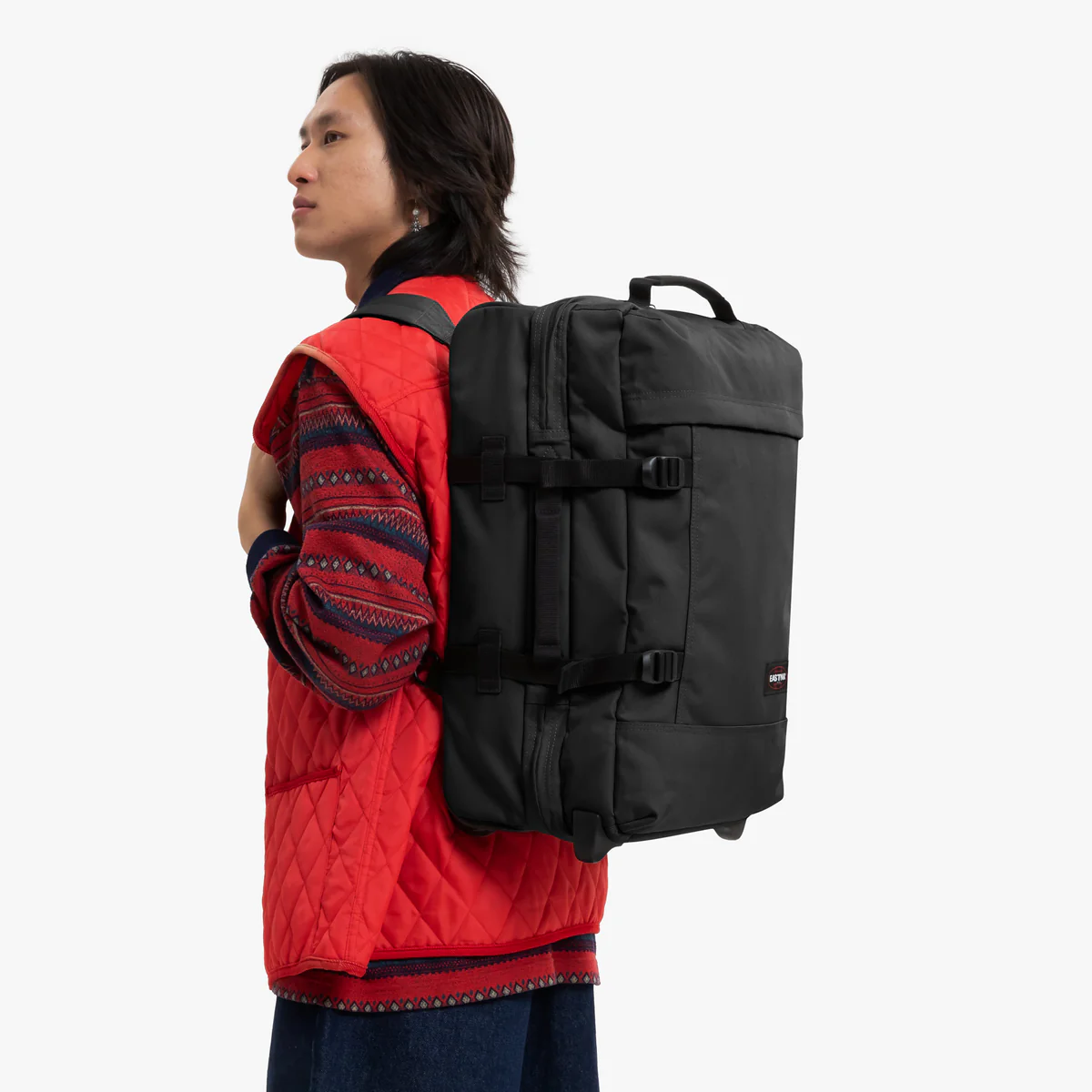 Eastpak Eastpak Strapverz S Black – Handbagagekoffer & Rugzak