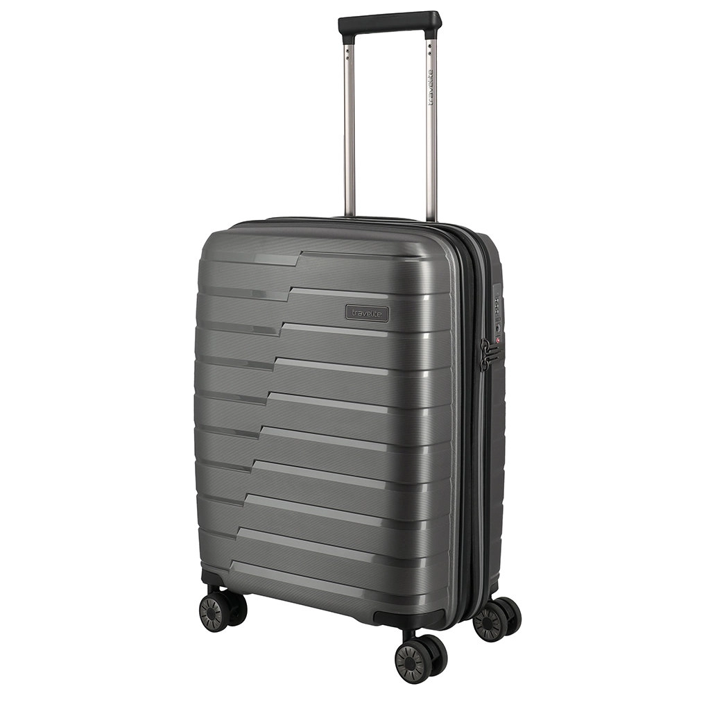 Travelite Travelite Air Base Spinner 55 Exp. Antraciet – Handbagage Koffer | Cargo Travelshop Arnhem
