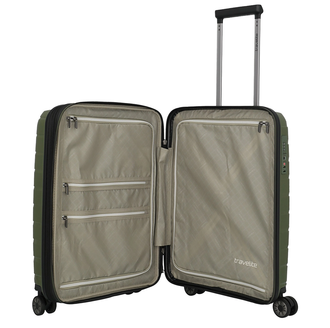 Travelite Travelite Air Base Spinner 55 Exp. Olive – Handbagage Koffer | Cargo Travelshop Arnhem