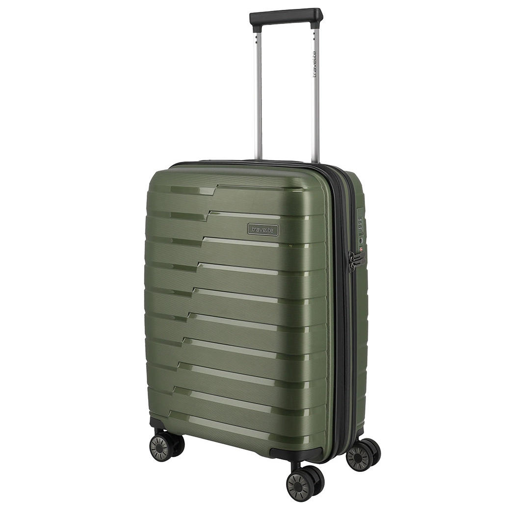 Travelite Travelite Air Base Spinner 55 Exp. Olive – Handbagage Koffer | Cargo Travelshop Arnhem