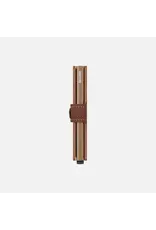 Secrid Secrid Mini Wallet Saffiano Caramel: Luxe, Krasbestendig en Veilig