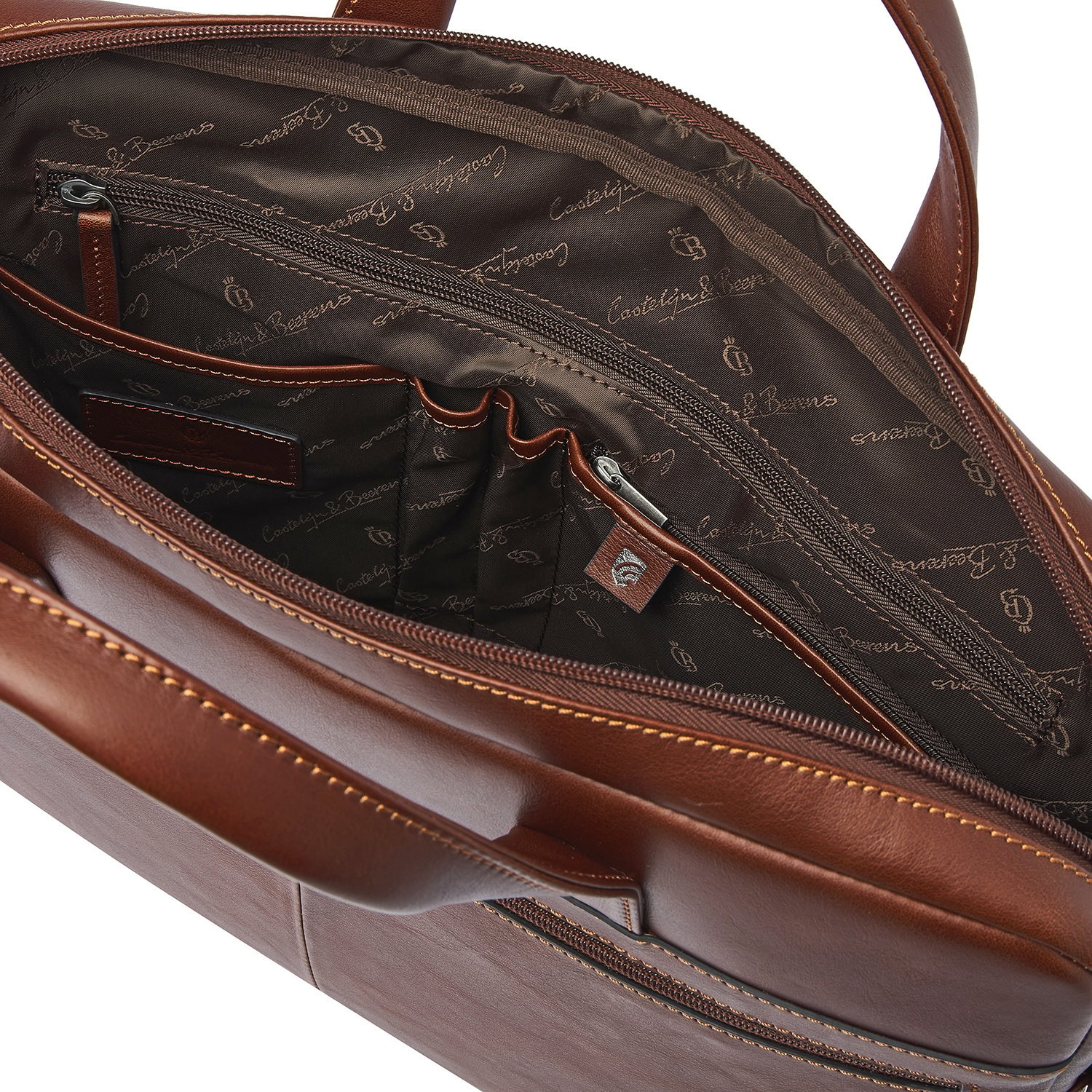 Castelijn en Beerens Castelijn & Beerens - Specials Laptoptas 15,6 RFID | lichtbruin