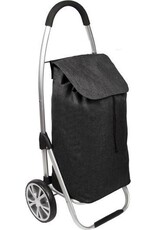 Figuretta Luxery Shopping Trolley - Opvouwbare Boodschappentrolley - Zwart