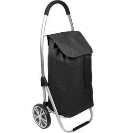 Figuretta Luxery Shopping Trolley - Opvouwbare Boodschappentrolley - Zwart
