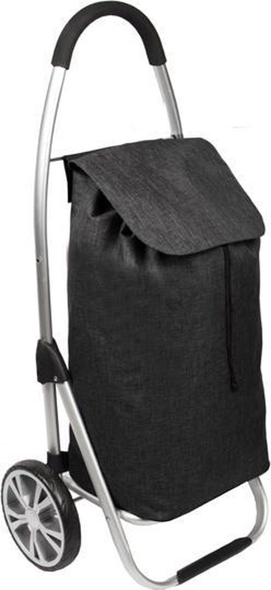 Figuretta Luxery Shopping Trolley - Opvouwbare Boodschappentrolley - Zwart
