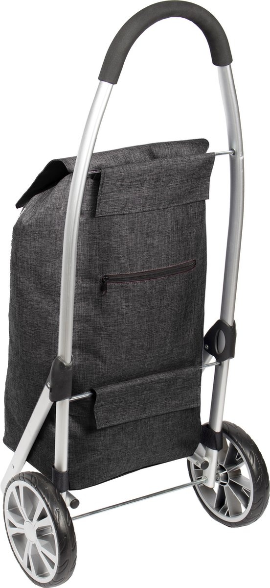 Figuretta Luxery Shopping Trolley - Opvouwbare Boodschappentrolley - Zwart