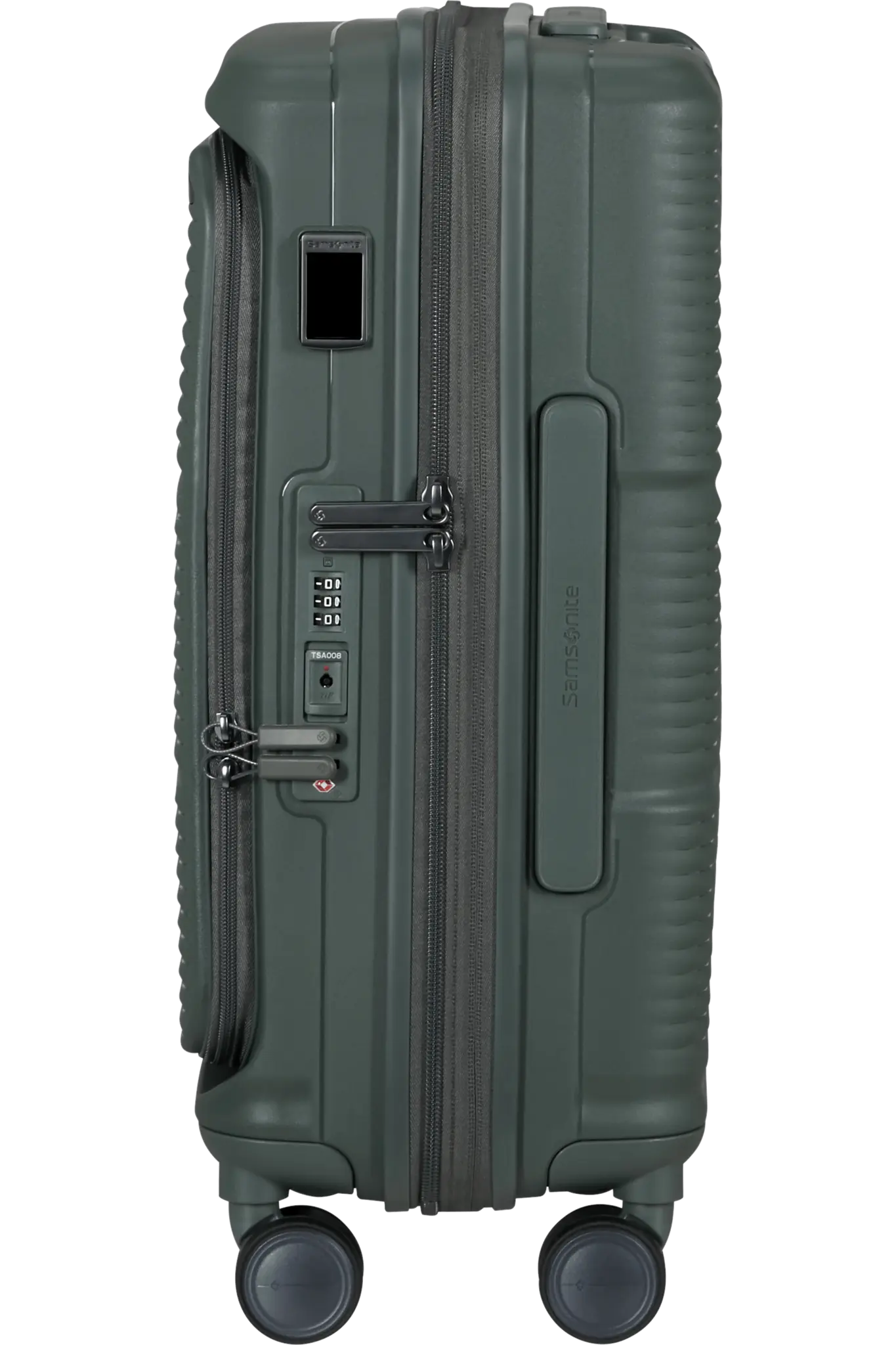 Samsonite Samsonite Handbagage Reiskoffer - Paralux spinner 55 exp. - Olijfgroen